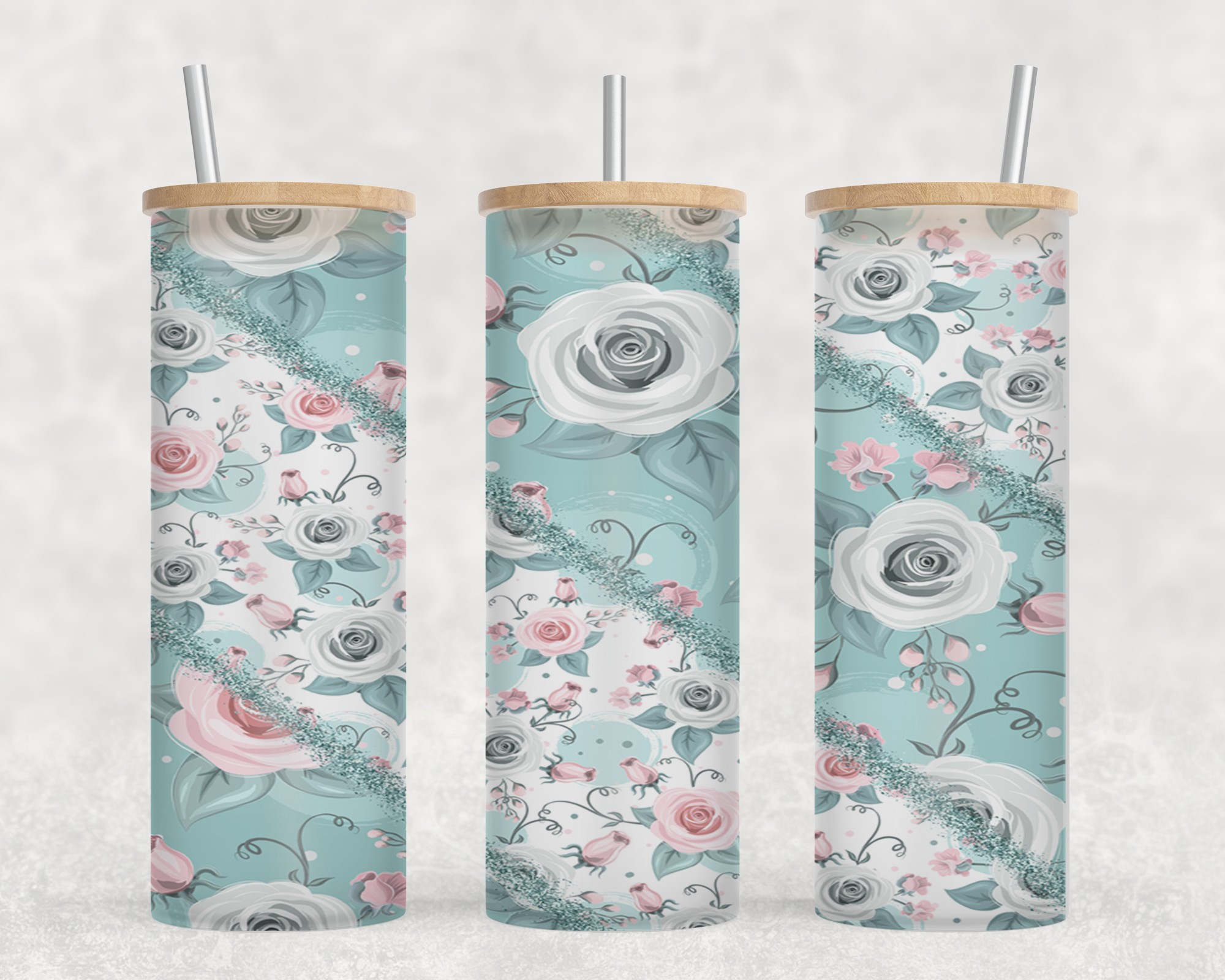 Flower Split Blue-10576